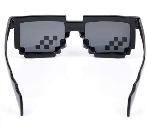 Deal With It Glasses 8 Bits Mosaic Pixel Sunglasses Men Women Party Eyewear