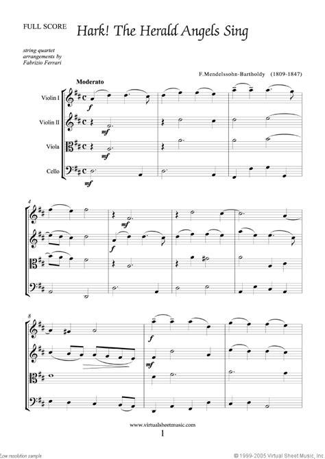 Easy Christmas String Quartet Sheet Music Carols Pdf Collection 2 F