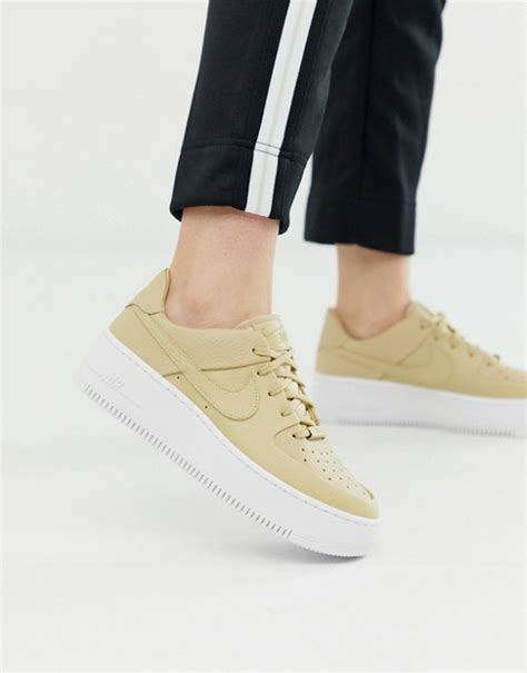 Once your order is placed, i will go ahead and order your air force 1s they will take a few days to arrive! Nike Air Force 1 sage trainers in beige | ASOS