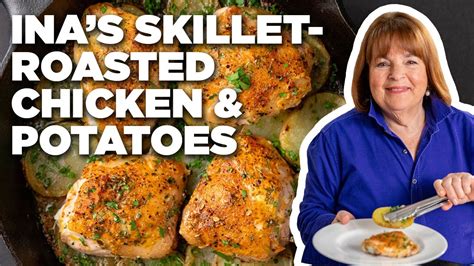 Ina Gartens Skillet Roasted Chicken And Potatoes Barefoot Contessa Food Network Recipe Bunny