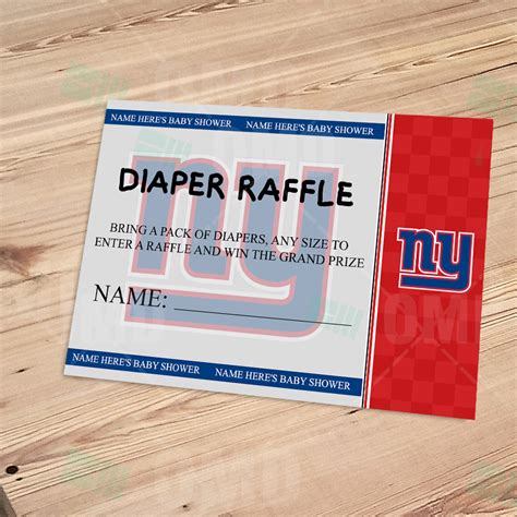 New York Giants Ticket Style Sports Party Invitations Sports Invites