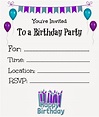 Make Your Own Birthday Party Invitations Free Printable - Free Printable
