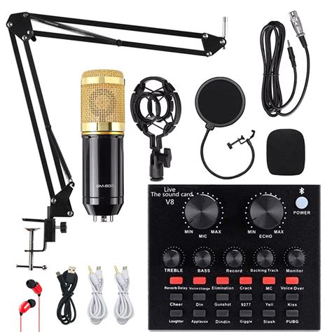 Buy Condenser Microphone Bundle Alpowl Bm 800 Mic Kit With Live Sound