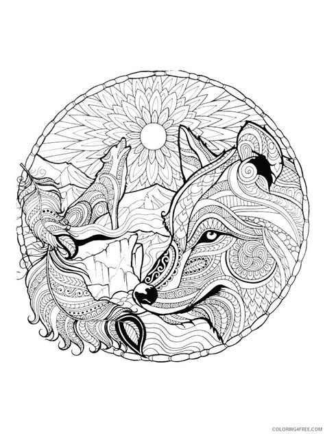 Adult Wolf Coloring Pages Wolf For Adults 12 Printable 2020 522