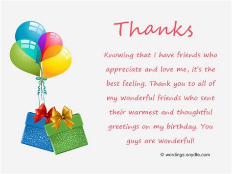 Thank You For Birthday Wishes On Facebook Twitter Instagram Etc Wordings And Messages