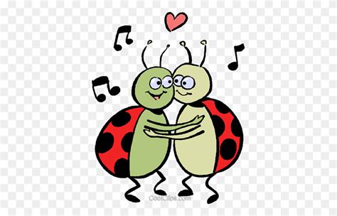 Lady Bugs In Love Royalty Free Vector Clip Art Illustration Love Bug