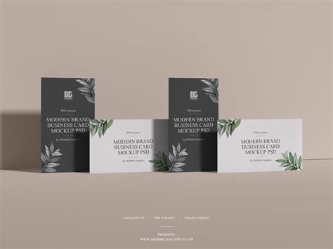 Dribbble Free Modern Brand Business Card Mockup Psd 2019 By