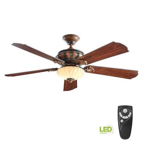 The home depot is having a crazy ceiling fan sale this month and it's blowing our mind. Home Decorators Collection Abigail 52 in. LED Indoor ...