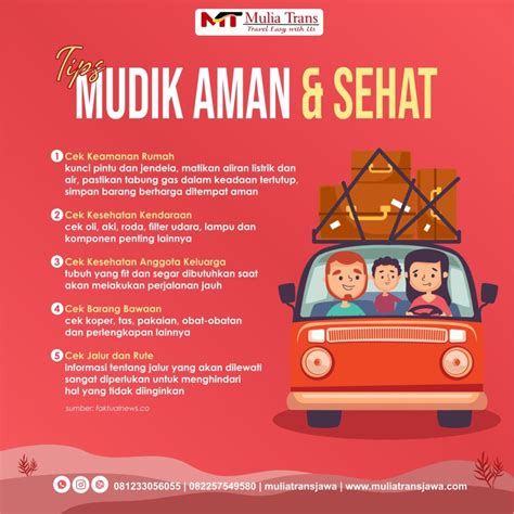 5 tips mudik aman nyaman dan sehat 2023 muliatransjawa