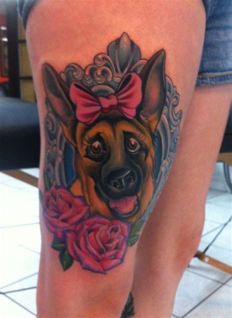 The 15 Coolest German Shepherd Tattoo Designs In The World