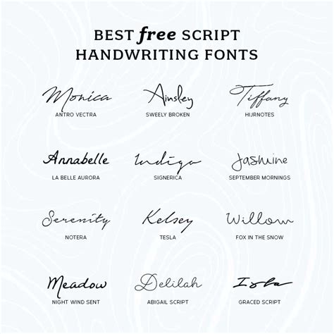 Best Free Script Handwriting Fonts Wild Side Design Co