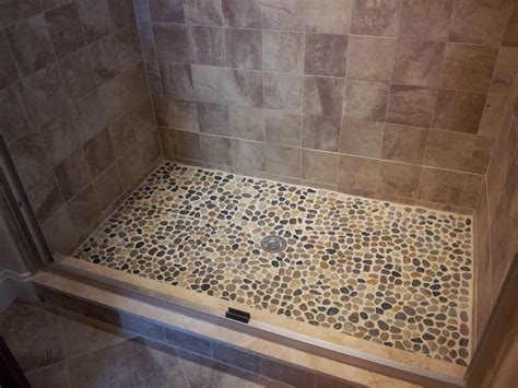 Riverstone Shower Floor In Mid Century Style