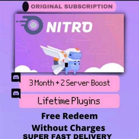 Discord Nitro 3 Months 2 Free Boost Shopee Malaysia