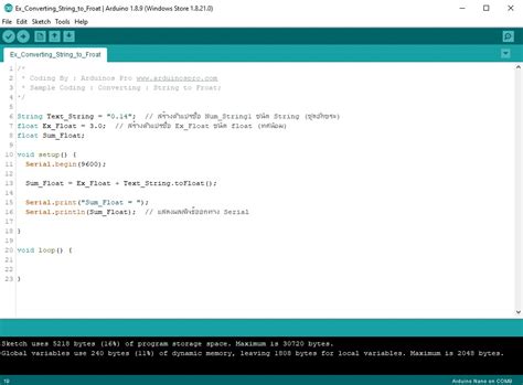 Arduino Converting Ep4 String To Float Arduinomakerzone