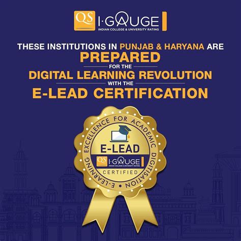 e lead certifies institutions in punjab and haryana these institutions in punjab and haryana