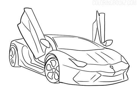 Lamborghini Aventador Colouring Page Coloring Books Cool Car