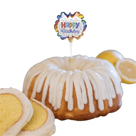 Lemon Squeeze Inflatable Happy Birthday Anagram® Bundt Cake