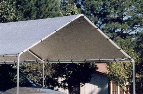 The popularity of metal carports is on the rise in the united states. Steel Frame Carport Canopy Tent Silver Top 10'