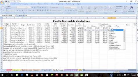 Como Calcular Total Ventascomision Creditototal Comision Y