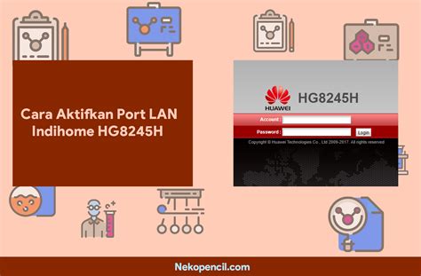 Menyambungkan komputer riba terus ke modem adalah cara untuk memastikan kelajuan internet yang cepat dengan proses persediaan yang mudah. Cara Aktifkan LAN Port Modem HG8245H Indihome - Nekopencil