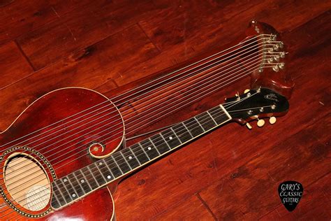1915 Gibson Style U Harp Guitar Garys Classic Guitars And Vintage