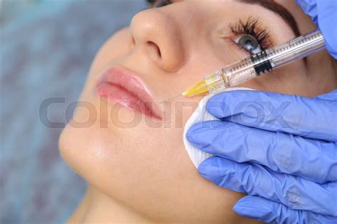 Rejuvenating Facial Injections Stock Image Colourbox