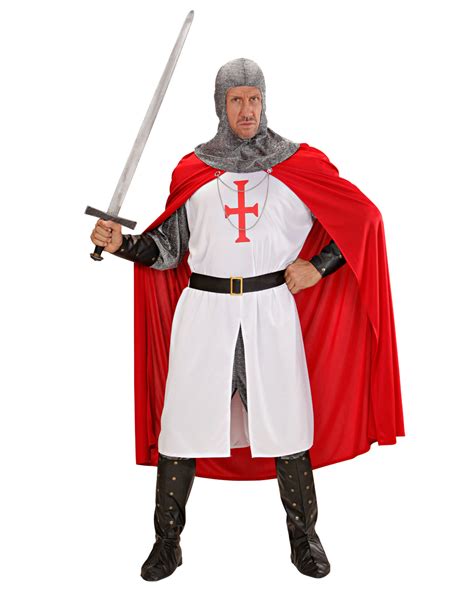 Paladin Knight Costume Knights Templar Robe Medieval Costume Round