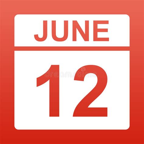 Calendar Day Twelve Date Icon Stock Vector Illustration Of Event