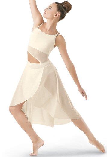 Asymmetrical Mid Length Mesh Dress Balera™ Dance Costumes Dresses