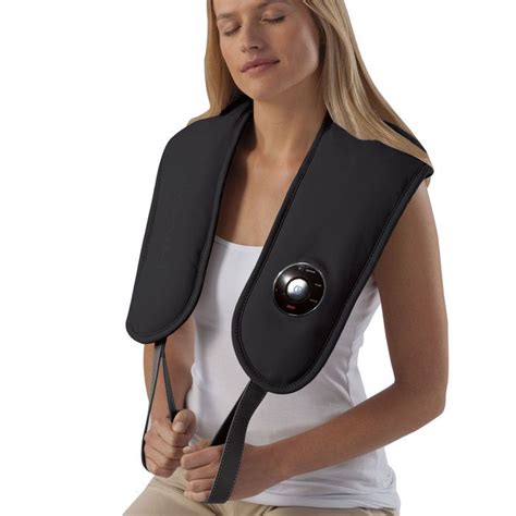 Ineed Neck And Shoulder Pro Massager With Heat Brookstone Massager Heat
