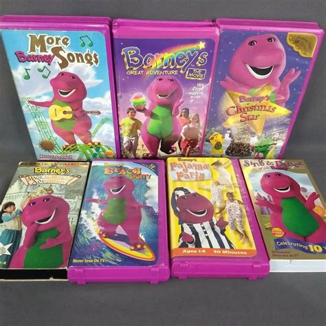 Lot Of 6 Barney Vhs Tapes Barney And Friends Vintage Vhs Lot 13
