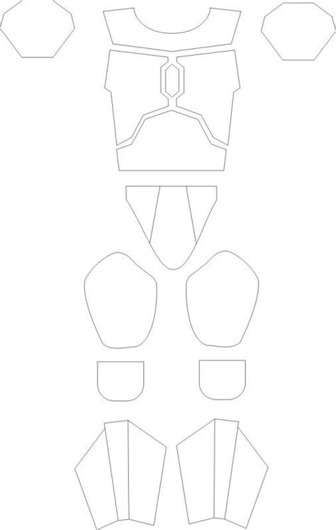 female armor foam templates printable