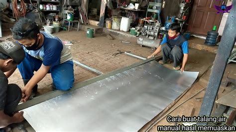 Bending Manual Hasil Maxsimal Proses Pembuatan Talang Galvalum Manual Youtube