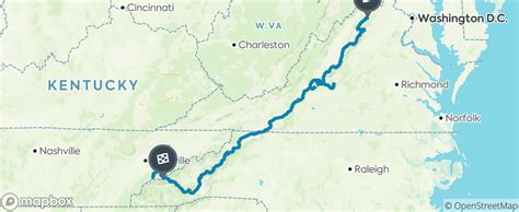 Road Trip Along The Blue Ridge Parkway In A Week Map National Parks