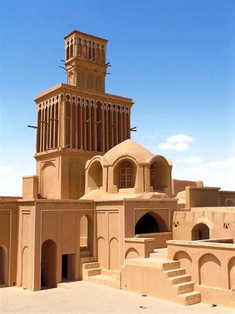 Airducts On The Roofs Of Houses In Yazd Give A Unique