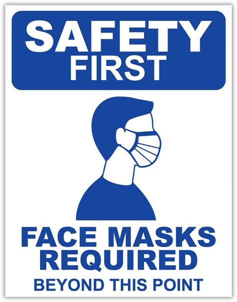 Face Mask Required Sign Printable