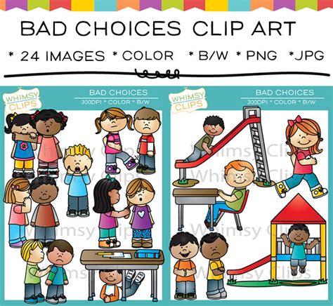 Bad Choices Clip Art Clip Art Library