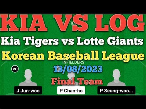 Kia Vs Log Dream Baseball Match Kia Tigers Vs Lotte Giants Kbo