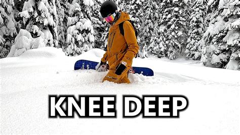 Knee Deep Powder Snowboarding On Blackcomb Youtube