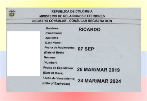 Tarjeta Consular Para Colombianos Colexret