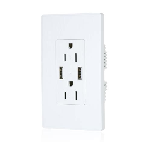 Tomshine 21a Usb Outlet Wall 15a Tr Decora Outlet Receptacle With Dual