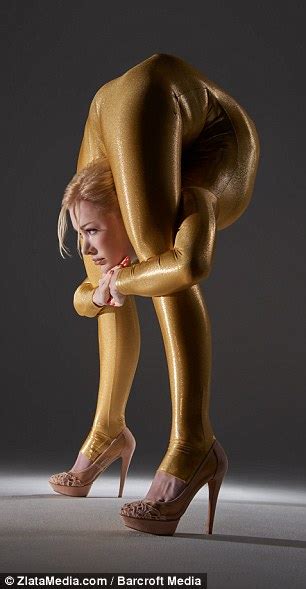 Worlds Bendiest Woman Zlata In Jumpsuit To Show Off Contortion