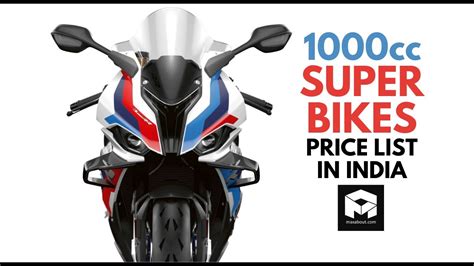Latest Superbikes Price List In India 1000cc And Above Youtube