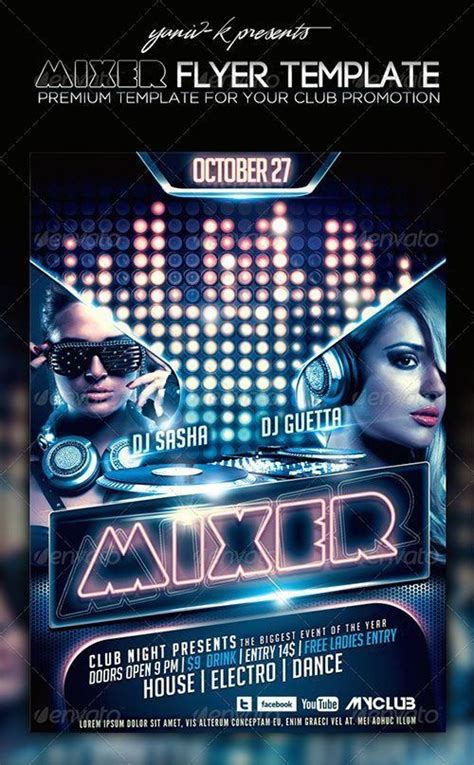 Free Nightclub Flyer Templates Template Free Club Party Psd Flyer