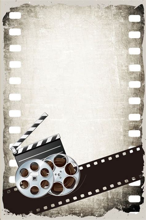 Film And Television Film Festival Retro Wind Film Poster Background