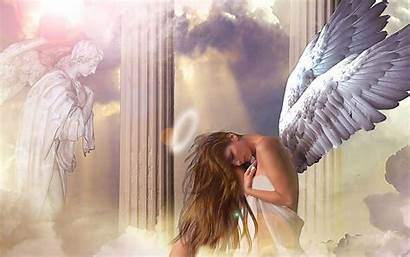 Angel Wings Background Angels Wallpapers Praying Desktop