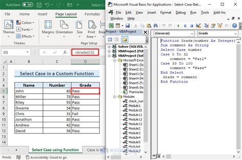 Excel Vba Select Case Between Two Values 6 Examples