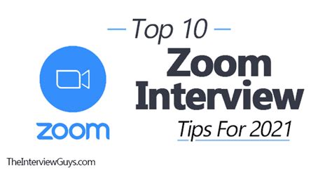 Top 10 Zoom Interview Tips For 2021