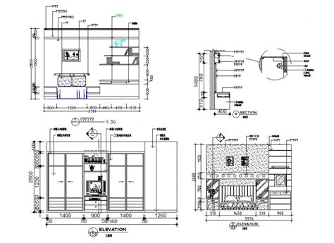 bedroom all sided section with furniture cad drawing details dwg file my xxx hot girl