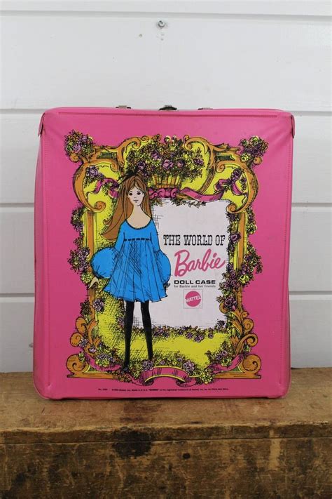 1968 pink barbie doll carrying box barbie storage pink doll case etsy barbie doll case